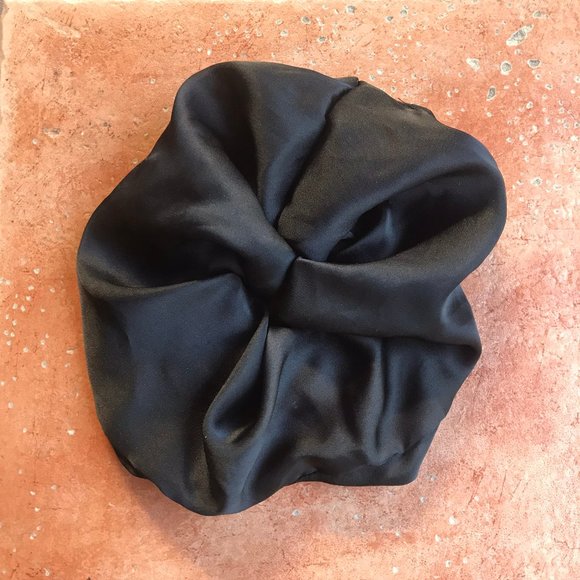 Accessories - 3/$15 Silky Oversized Scrunchie Black Hair Tie